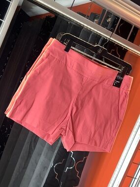 Chic Coral Bliss Stretch Pull-On Shorts 🍑🛍️